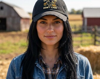 Farm Hair Don't Care Distressed Hat
