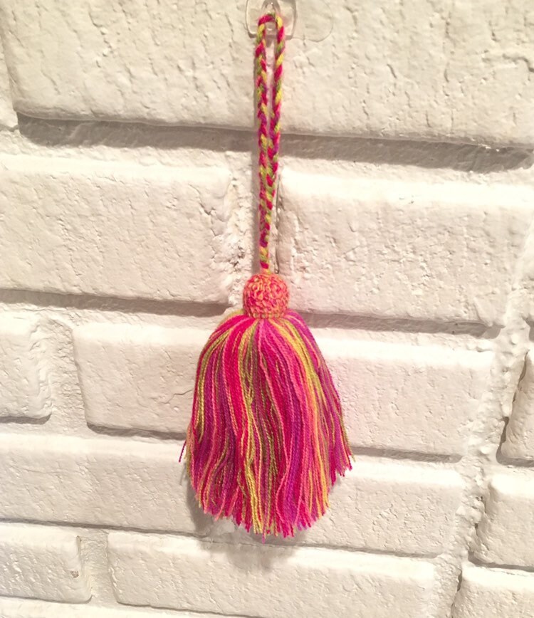 Handmade large yarn purse tassels / Mexican tassels / Larege Etsy