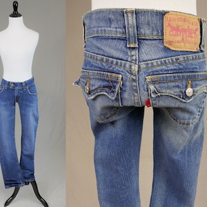 Vintage Levi's 504 Slouch Jeans Size 1, Very Low Rise
