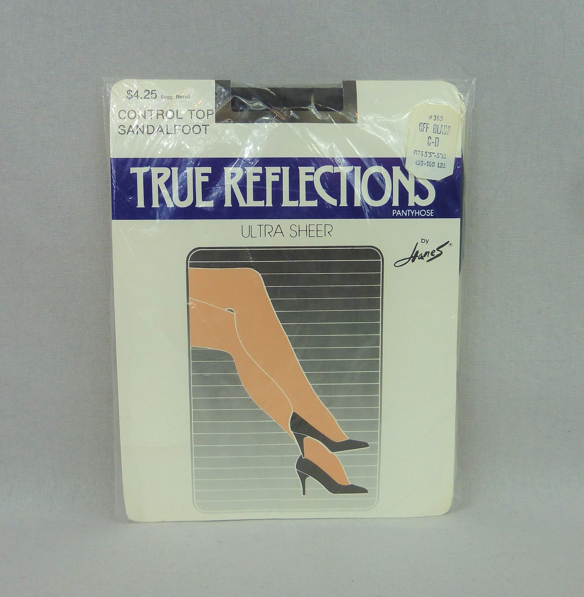 Vintage Deadstock Pantyhose off Black 