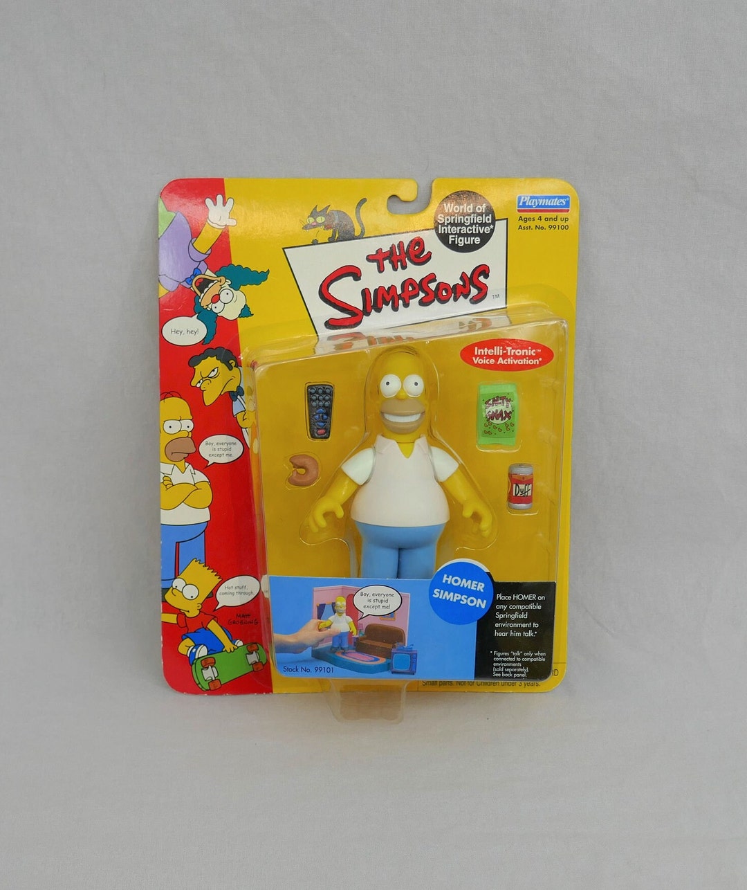 Vintage Homer Simpson the Simpsons Toy World of Springfield Etsy