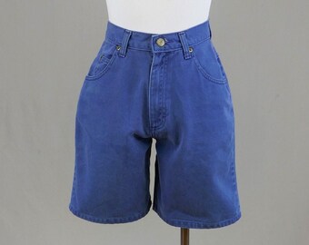 90s Sostanza Jean Shorts - 25" waist - Blue Cotton Denim - Vintage 1990s - XS S