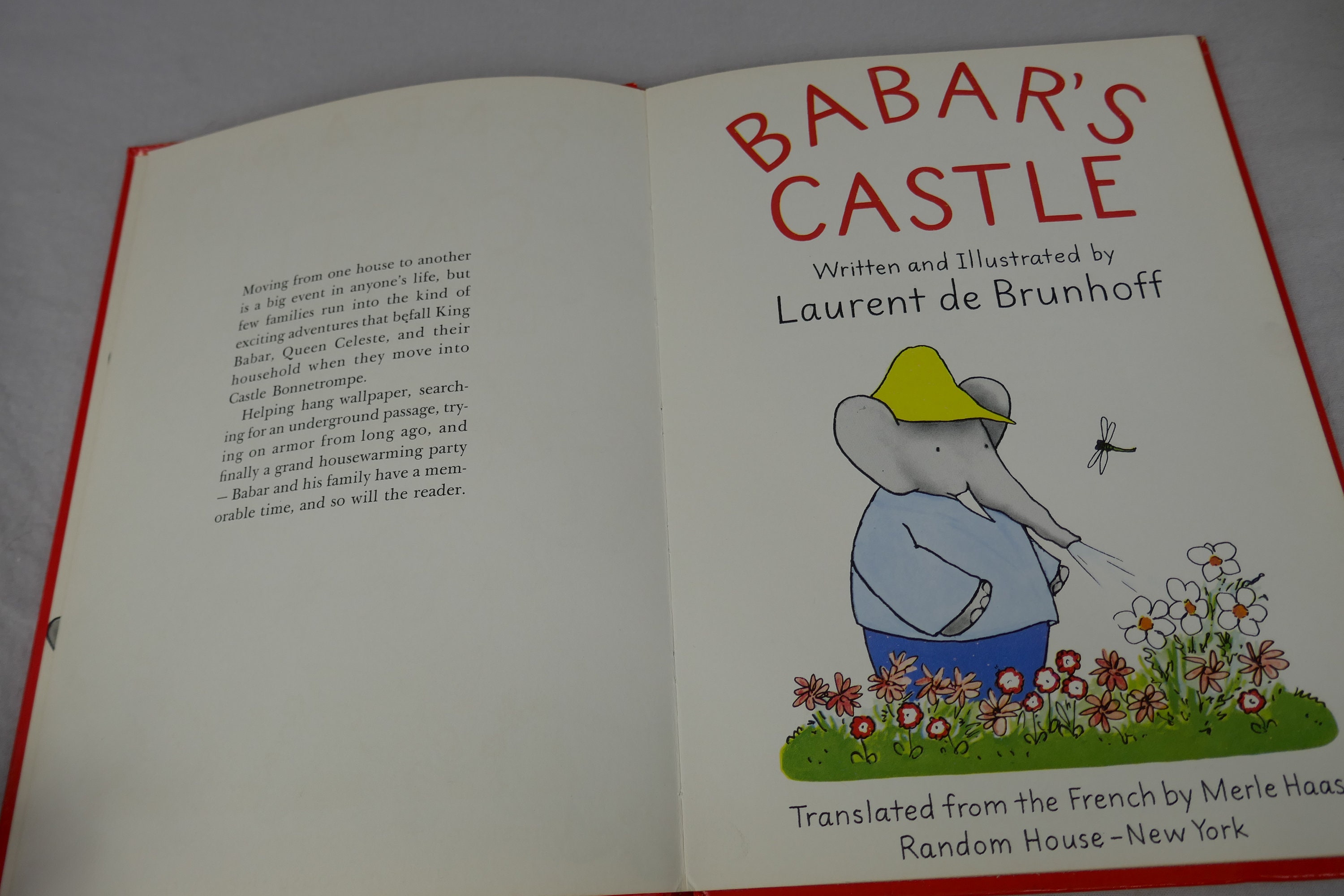 Babar's Castle (1962) by Laurent De Brunhoff - Vintage Big