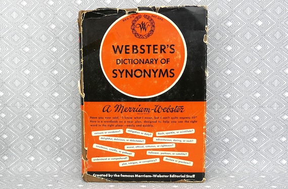 Webster's Dictionary of Synonyms (1951) Merriam-webster