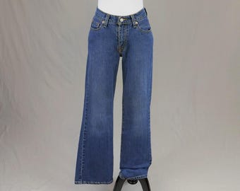 Y2K Levi's 517 Bootcut Jeans: Slim Fit Black Denim (31