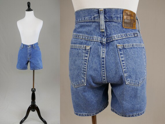 90s Wrangler Blues Shorts - 29" waist - Blue Cott… - image 2