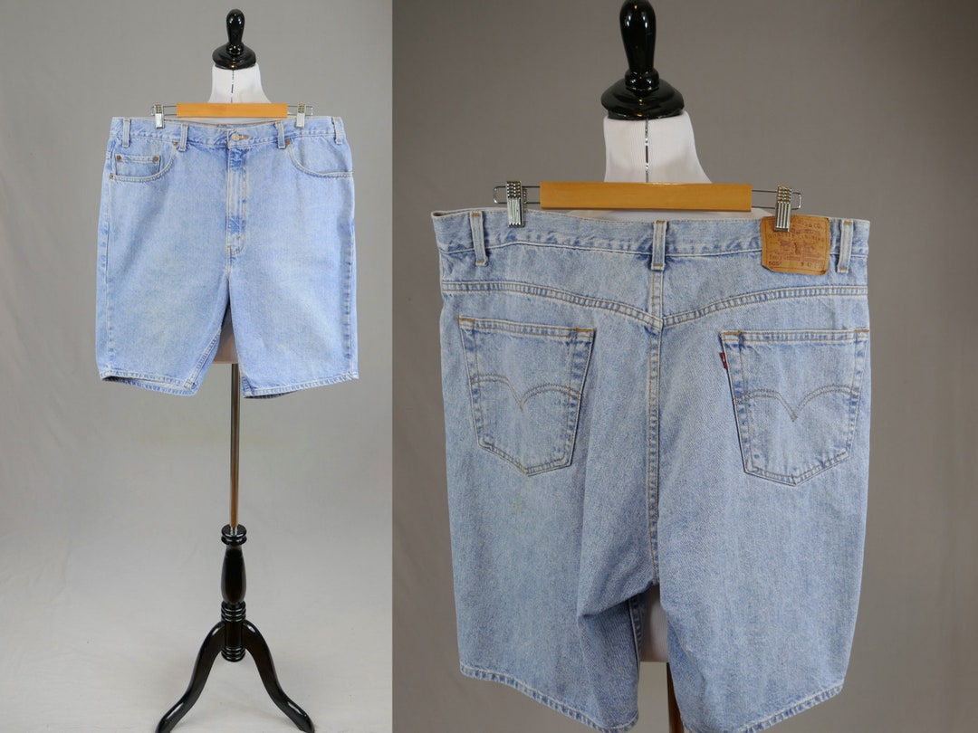 90s Men's Levi's Jean Shorts 42 Waist Cotton Denim Jorts Vintage 1990s