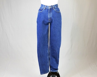 90s Arizona Jeans - 23" waist - Tapered Leg - Blue Cotton Denim - Vintage 1990s - 31" length - XXS XS