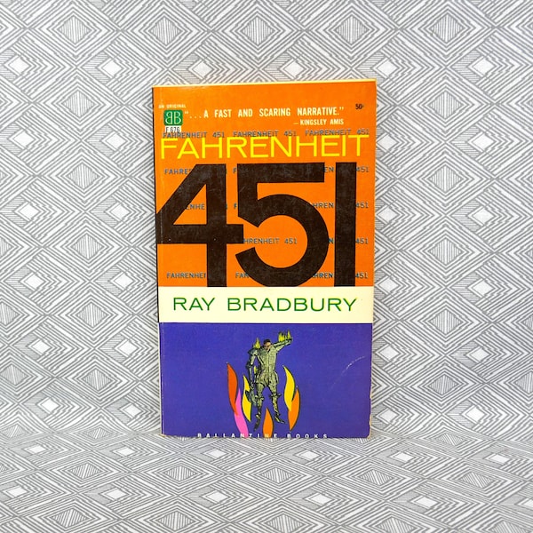 Fahrenheit 451 (1953) by Ray Bradbury - 1962 Printing - Vintage Sci Fi Science Fiction Book