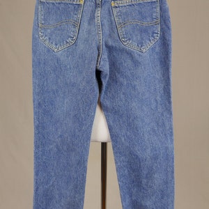 90s Lee Jeans 27 waist Men's Blue Denim Pants Vintage 1990s 29.5 inseam length image 8
