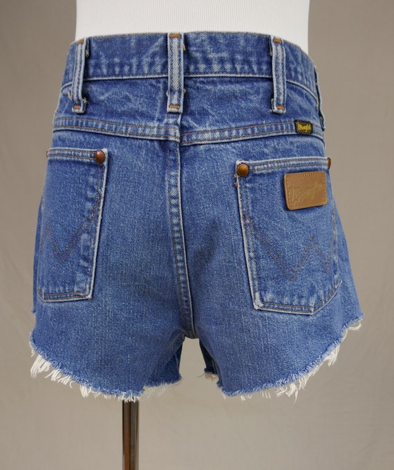 80s Wrangler Cutoff Jean Shorts - 29" or snug 30"… - image 2