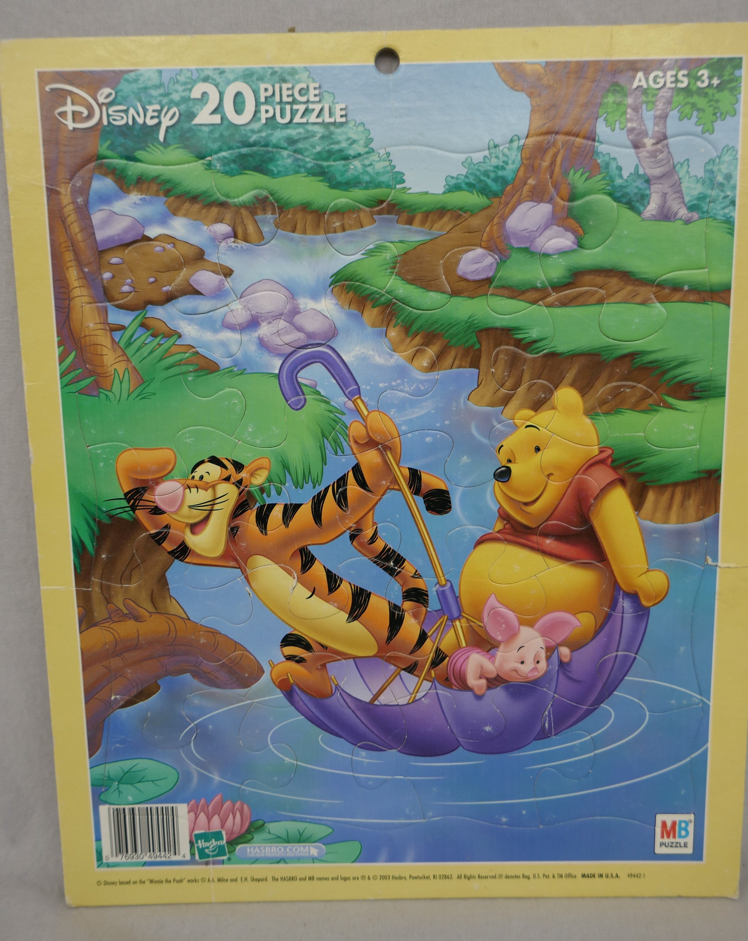 Disney Winnie-the-pooh Puzzle - Tigger Piglet Umbrella - Hasbro