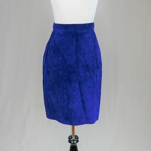 Blue Suede Skirt 