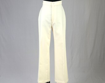 1970s White Pants | Waist 26-28