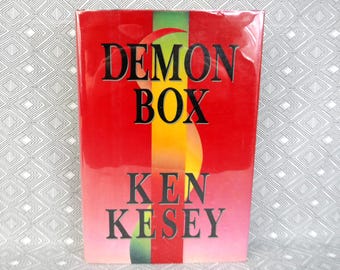 Demon Box (1986) by Ken Kesey - Hardcover with Dust Jacket - Vintage 1980s Novel Book