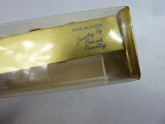 60s Sarah Coventry Earrings in Box - Golden Allur… - image 3