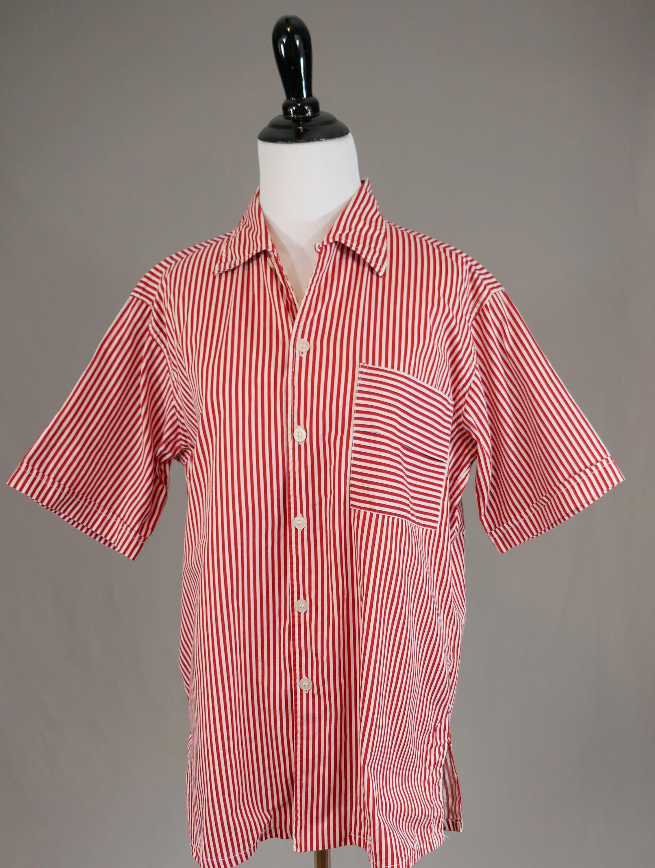 トップス 60s USA amperial open collar shirt L 16 Open Collar Shirt | Short Sleeve | Printed | UNIQLO US