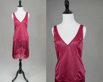 70s 80s Camisole \u0026 Half Slip Set Light 