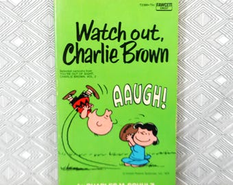 Watch Out, Charlie Brown (1970) by Charles Schulz - Peanuts, Snoopy - Vintage Newspaper Cartoon Comic Strip Book