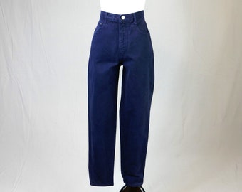 90s 955 Originals Basic Jeans - 26" waist - Relaxed Tapered - Dark Blue Cotton Denim Pants - Vintage 1990s - 30" inseam