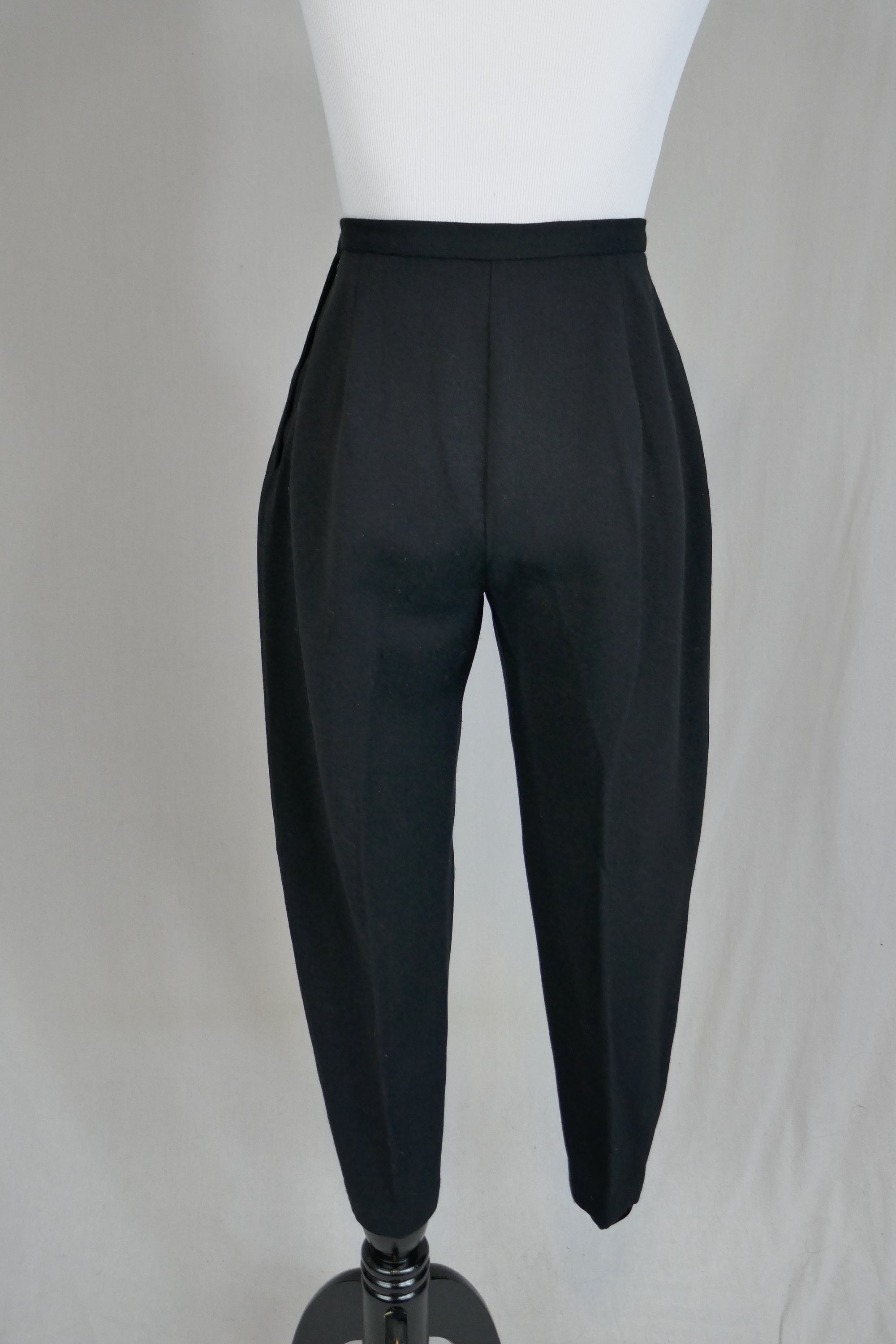 60s Black Stirrup Pants - 24