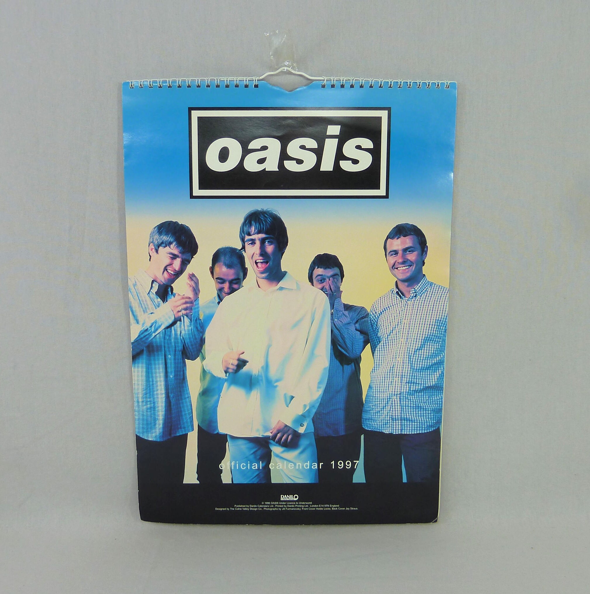 1997 Oasis Calendar - Large Photos Noel Liam Gallagher - Official