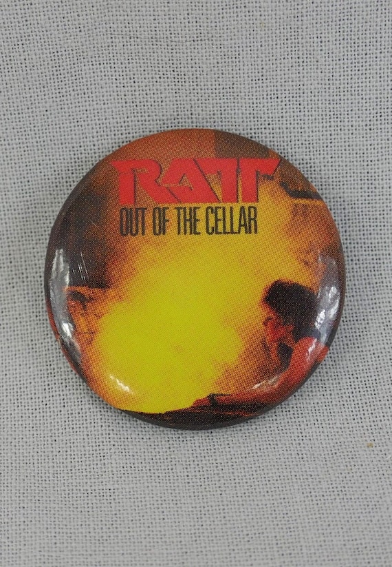 80s Ratt Pinback - Out of the Cellar - Official 19