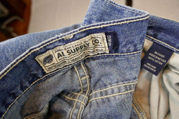 90s American Eagle Carpenter Jeans - 33 34 waist … - image 9