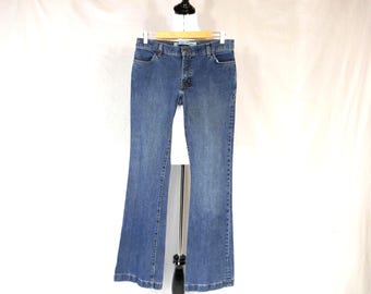Vintage Gap Jeans - 31" 32" low rise waist - Long and Lean - 2002 Blue Stretch Denim Pants - 34.75" inseam