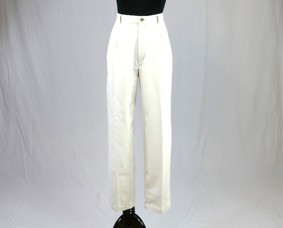 80s Pleated Khaki Pants - 30