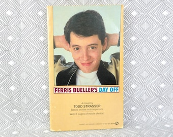 Ferris Bueller's Day Off (1986) by Todd Strasser from John Hughes' screenplay - Vintage Movie Tie-In Book - Movie Photos