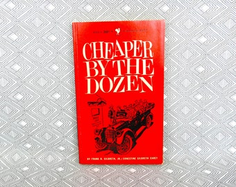 Cheaper By the Dozen (1949) by Frank B Gilbreth Jr & Ernestine Gilbreth Carey - Humorous Family Story - Vintage Book