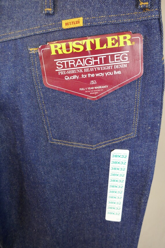 80s Men's Jeans - 36" waist - Deadstock Unworn wi… - image 4