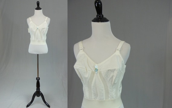 60s White Longline Bra - Deadstock Unworn w/ Tag -