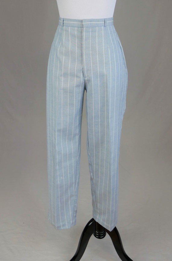 パンツ 90s Y's for men stripe light wool slacks Yohji Yamamoto POUR HOMME Fraying Stitch Stripe Wool Pants