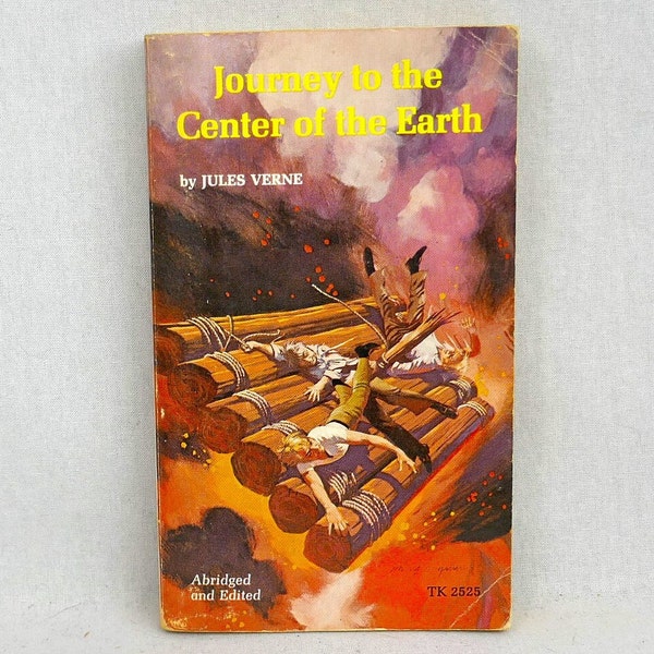 Journey to the Center of the Earth (1864) by Jules Verne - Abridged Scholastic Edition Classic French Science Fiction Sci Fi Adventure Novel