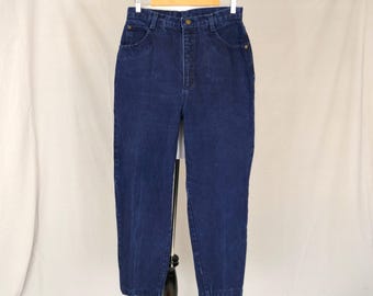 Vintage Hunt Club Jeans - 31" waist - Dark Blue Denim - High Rise Relaxed Fit - 80ss 1980s - 29.5" inseam