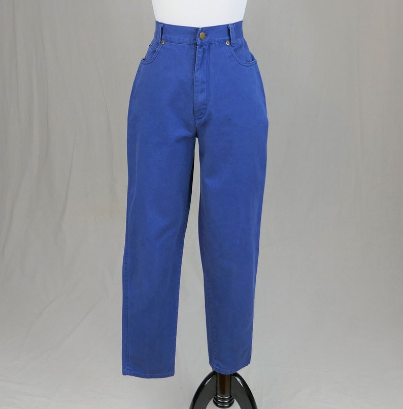 80s 90s Kyoto Kasuals Jeans 26 Waist Bluepurple High Rise Relaxed