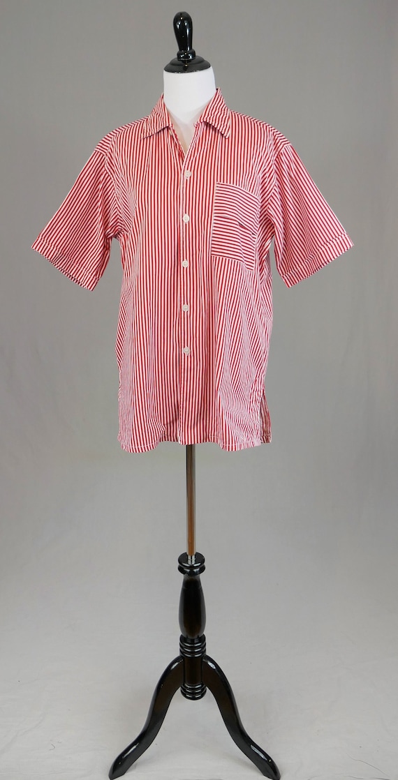 トップス 50s 60s courneu short sleeve shirt Vintage 1960s 1970s mens Kennington S/S MCM button-down