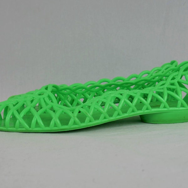 80's lace up jelly sandals