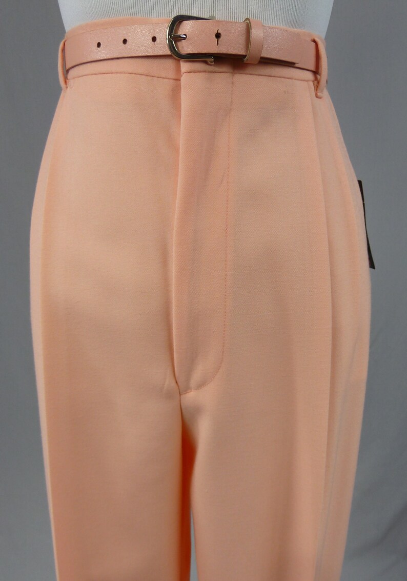 30 waist 80s Pleated Peach Pants Deadstock Unworn w Tags Vintage 1980s High Waisted Jara Dress Slacks