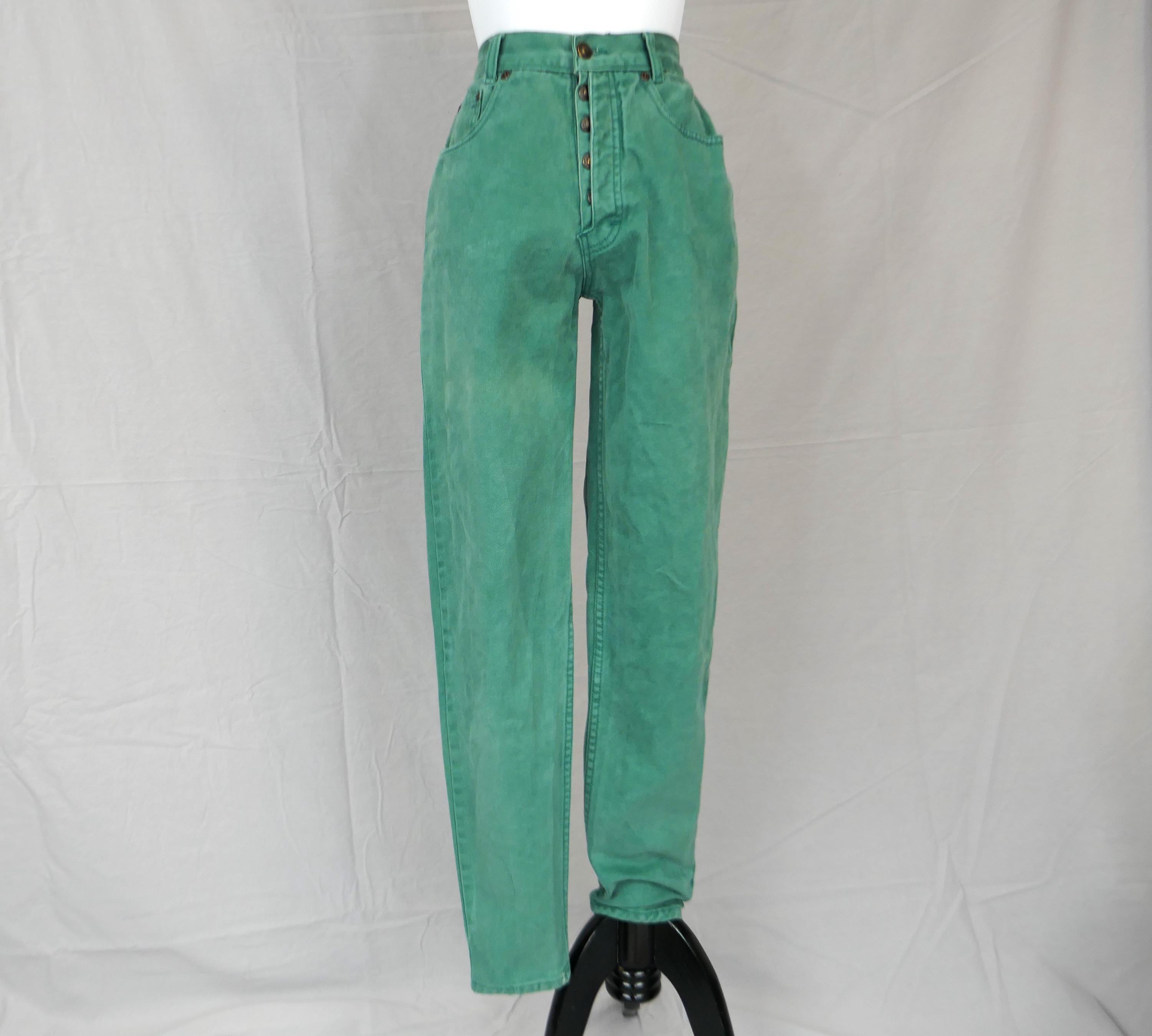 80s 90s Green Jeans - 24