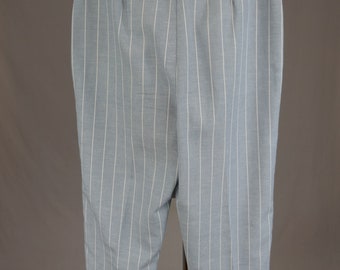70s 80sスラックス Dorothy Zudora Mens Brown Wide Leg Pants Stretch Gabardine