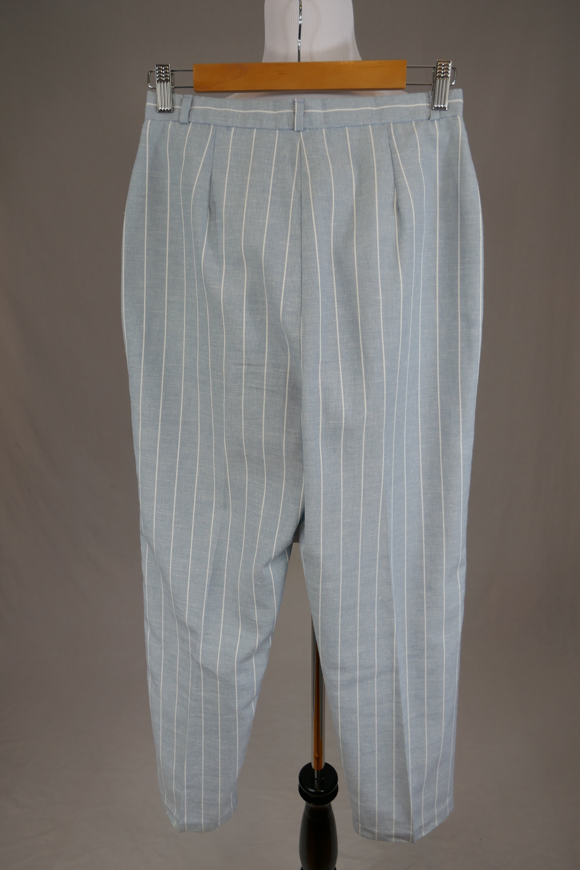 パンツ 1980s 2tac stripe slacks vintage 70s 80s Striped Menswear Trousers - 27.5