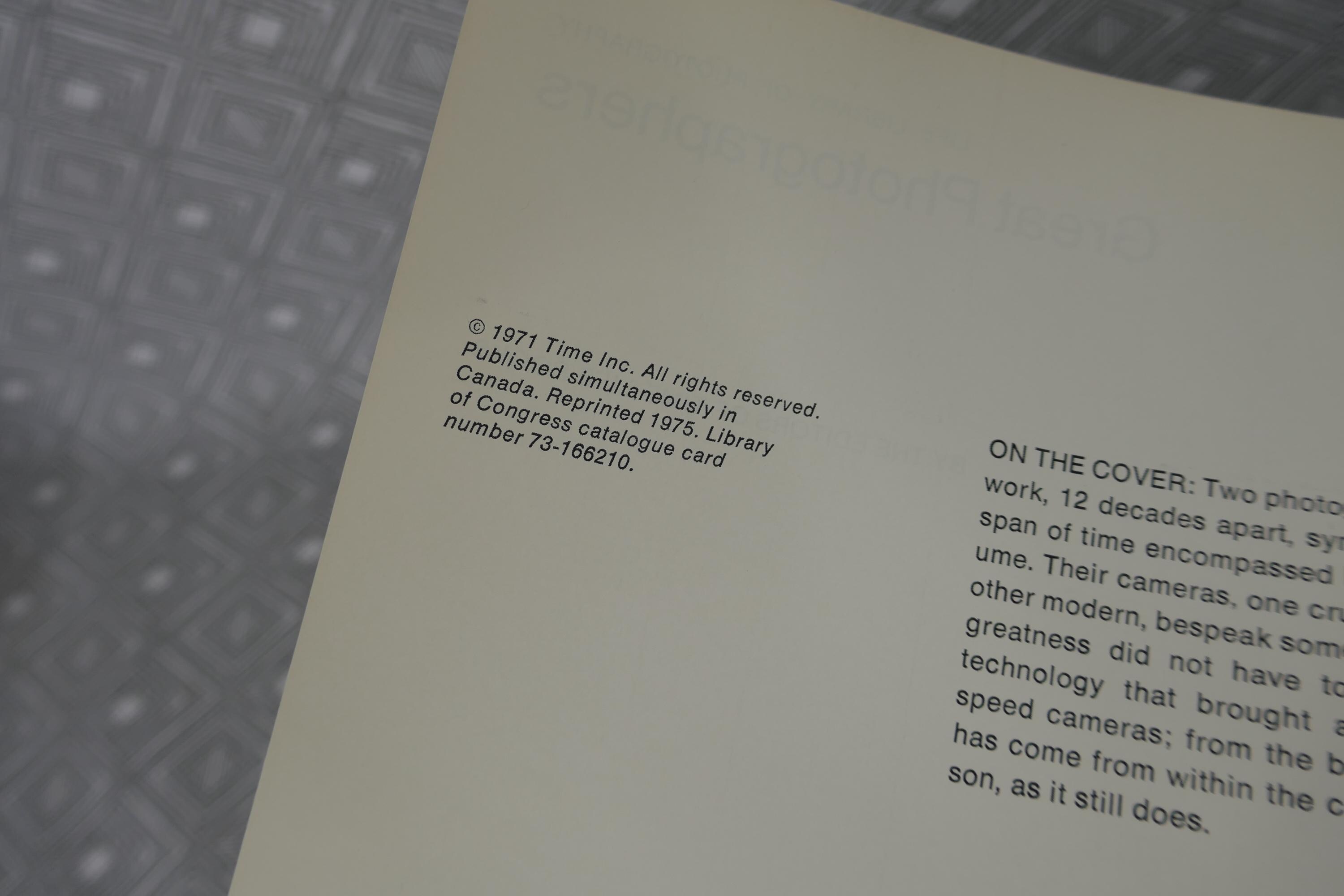 Great Photographers 1840-1960 (1971) - Life Library of Photography