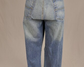 90s Y2K Polo Ralph Lauren Stretch Kelly Jeans 34 35 Low Waist Boot Cut  Bootcut Blue Cotton Denim Vintage 1990s 30 Inseam 