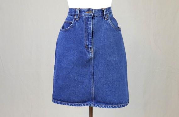 80s 90s Bill Blass Jean Skirt 27