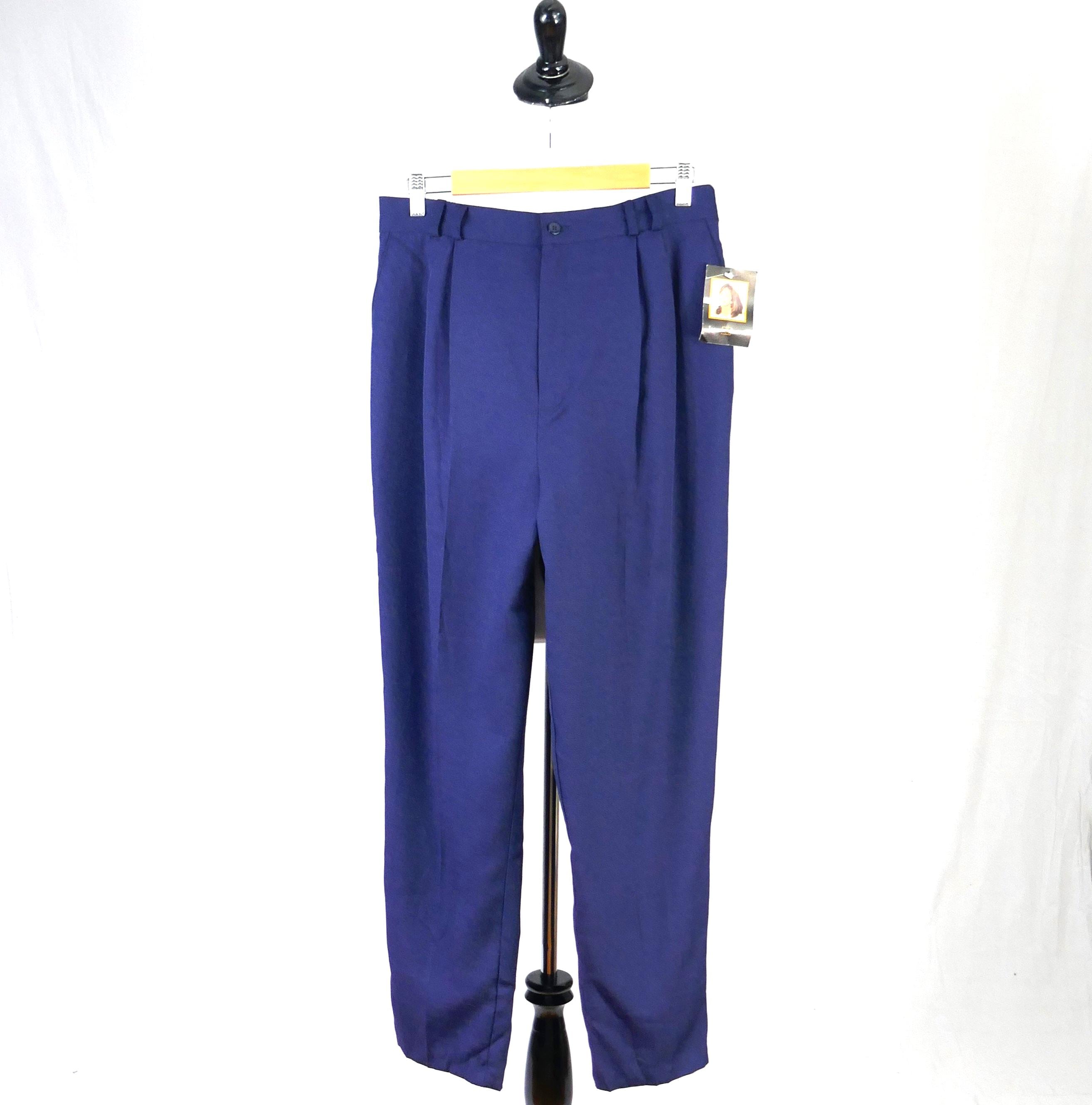 Vintage Navy Blue Pants - Etsy