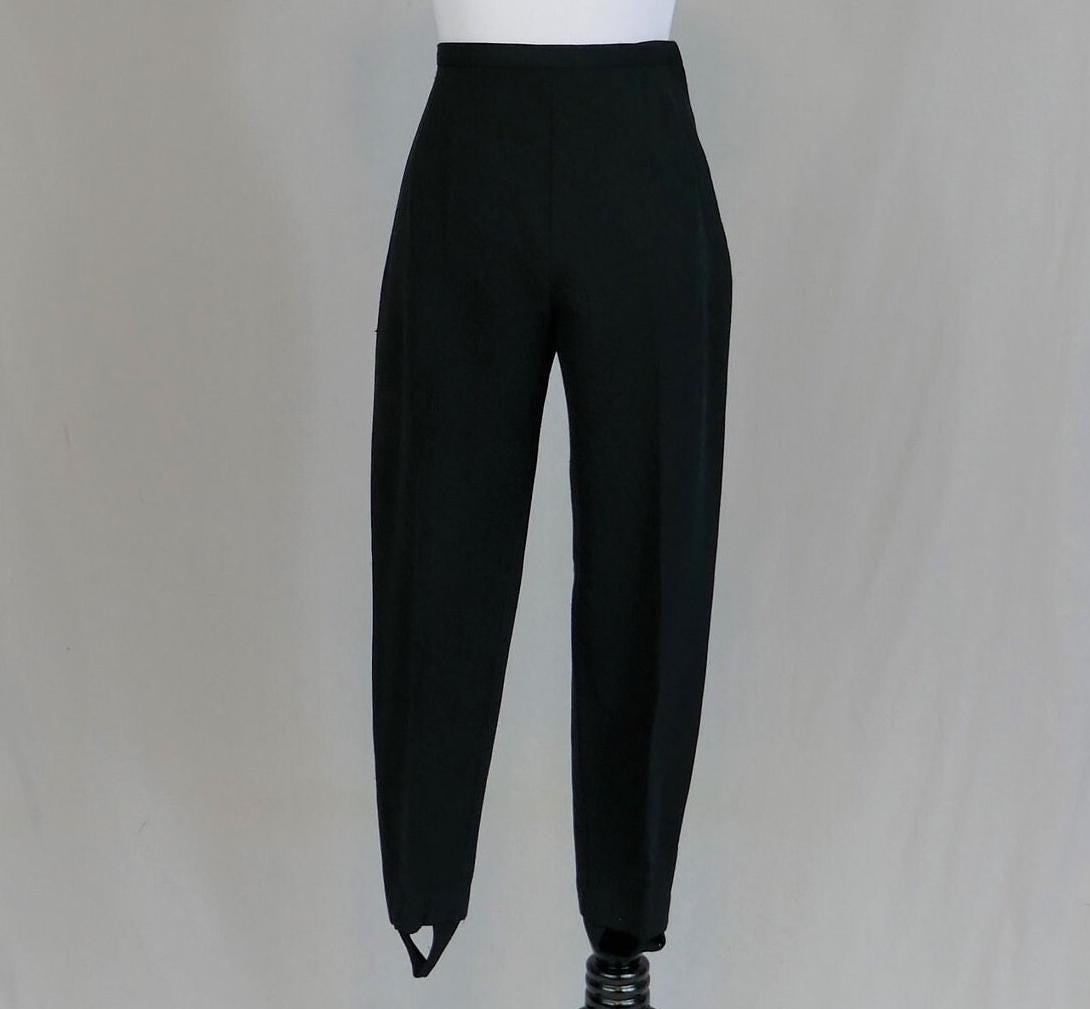 60s Black Pants - Etsy
