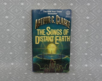 The Songs of Distant Earth (1986) by Arthur C. Clarke - Vintage 1980s Science Fiction Sci Fi Novel Book